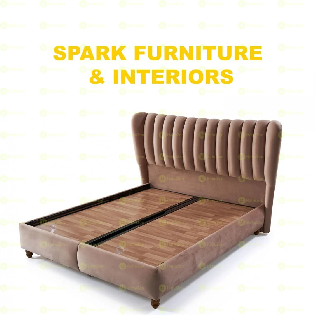 Bed With 2 Nightstand