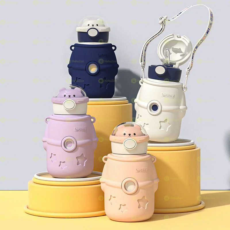 Astronaut Bear Stainless Steel Thermos Cup