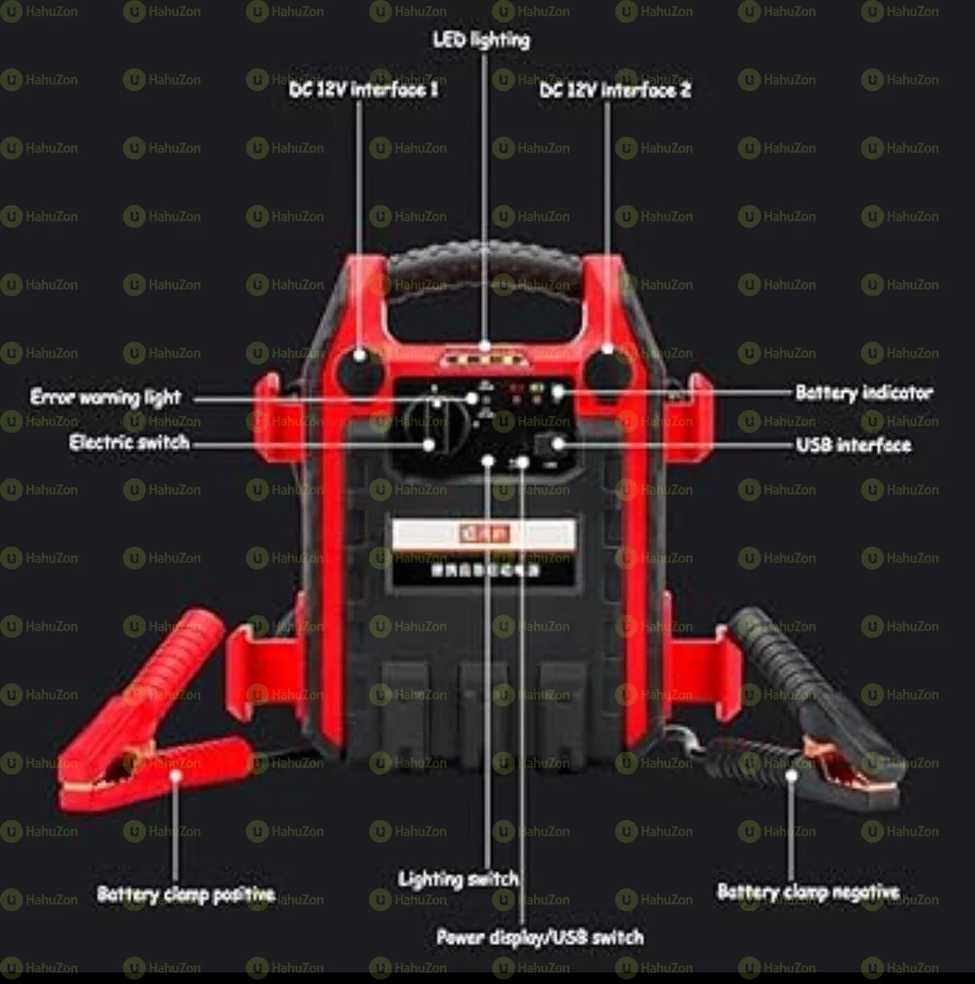 Portable 12V Car Jump Starter