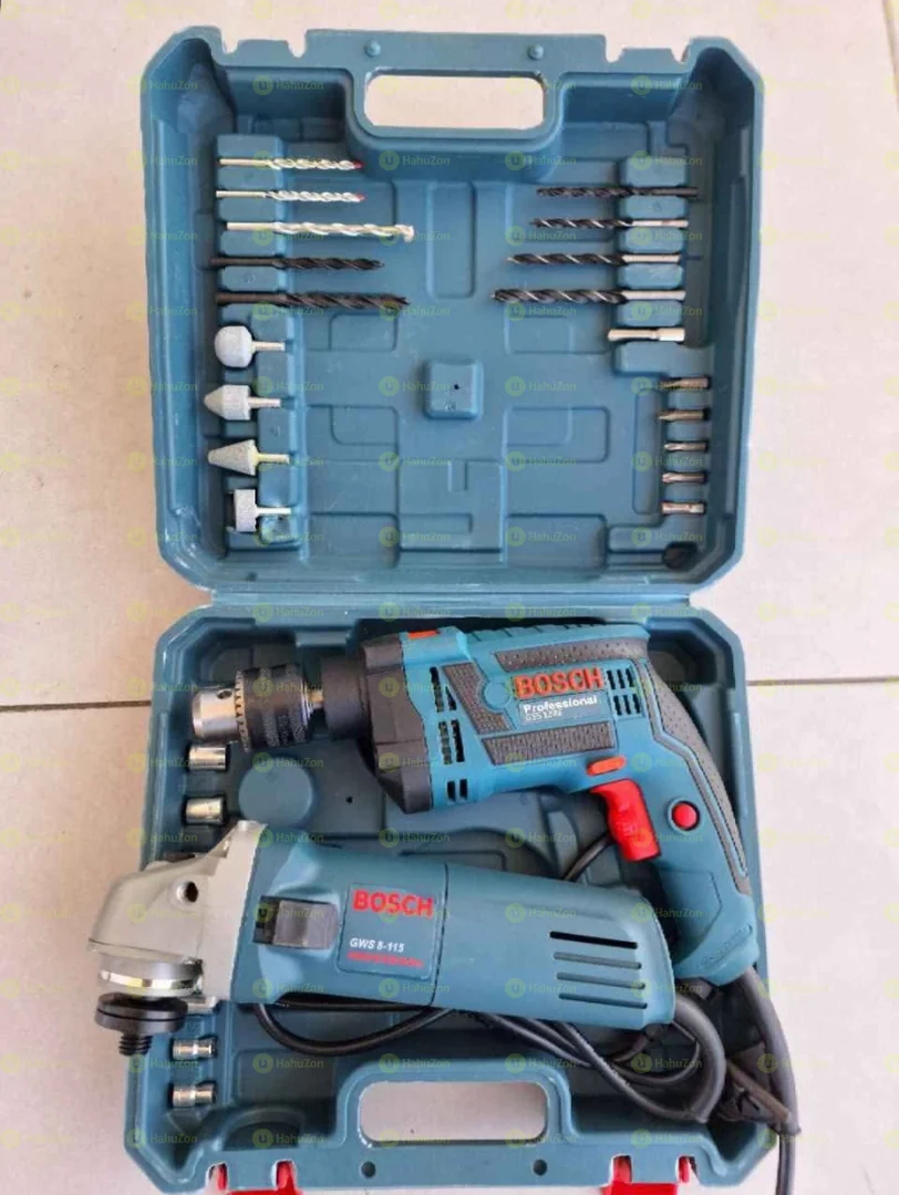 Bosch Both Grinder and Drill Tools Set