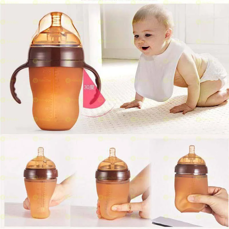 Silicone Milk Wide Mouth Baby Bottle