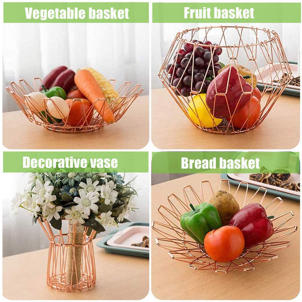 Multipurpose Folding Fruit And Vegetables Basket