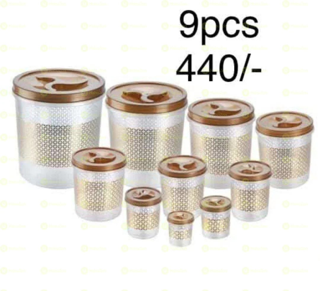 9ፒስ የአስቤዛ ማስቀመጫ