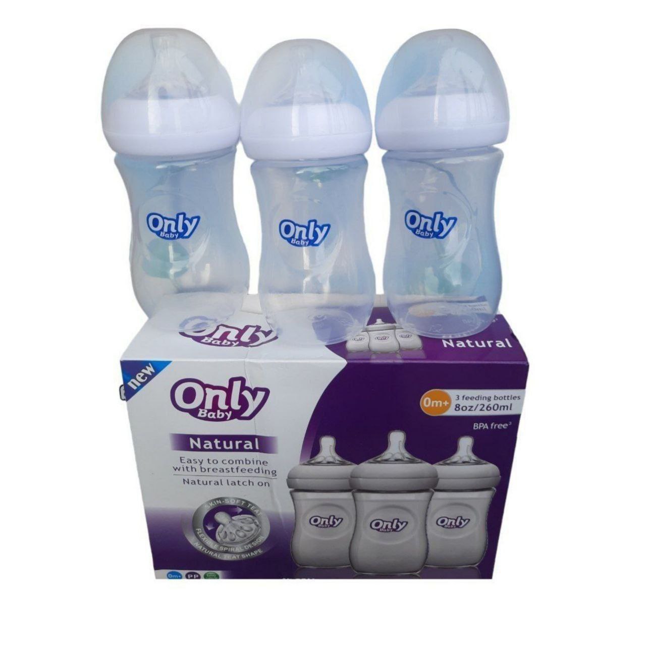 3 Pc Only Baby Feeding Bottles
