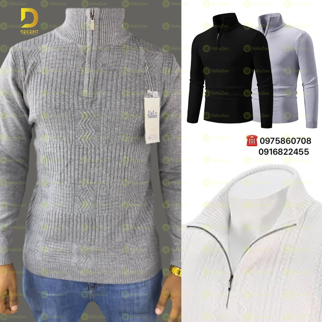 Hood Crew Zipper Sweaters