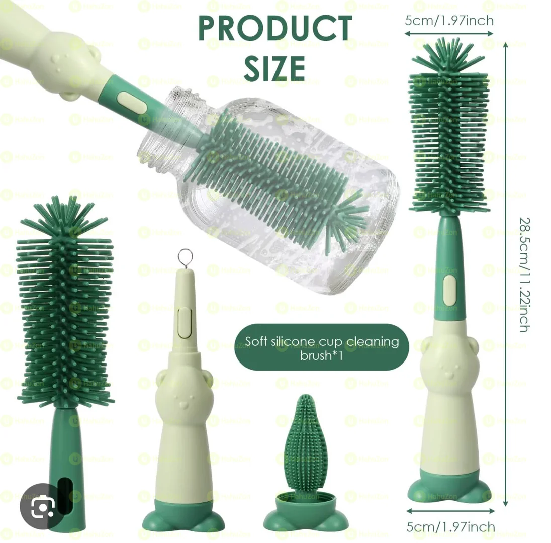 3in1 Silicone Bottle Cleaning Brush