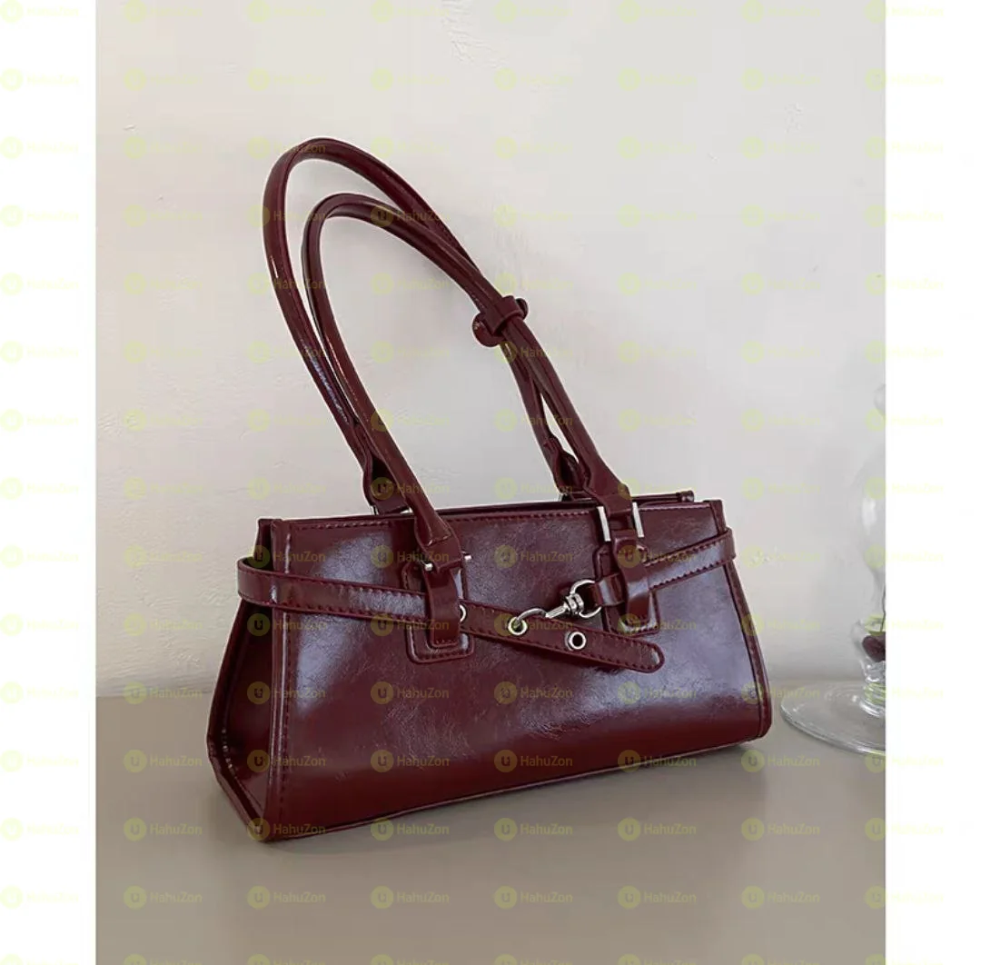 Burgundy Retro Style Bag