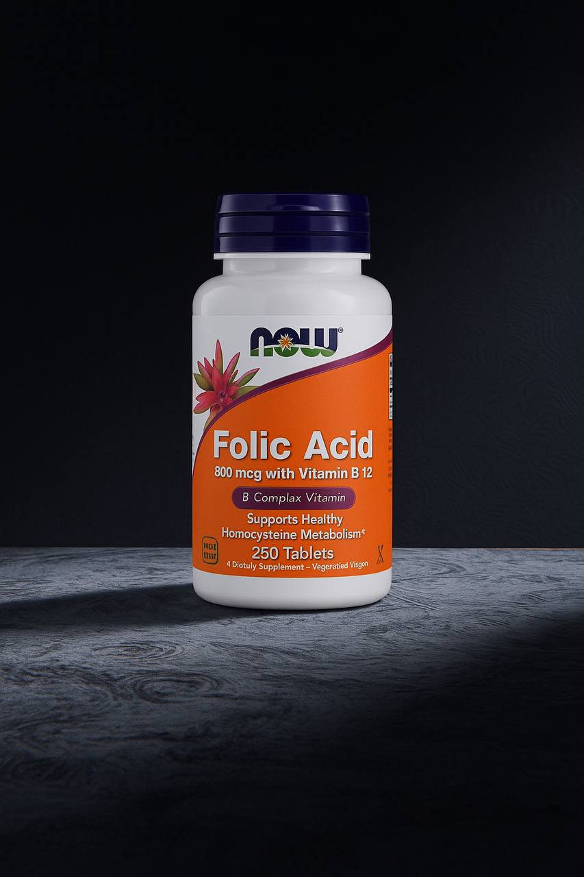 Folic Acid 800 Mcg with Vitamin B12 250 Tablets
