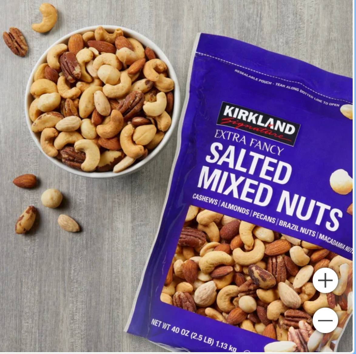 Kirkland Signature Ssalted Mixed Nuts