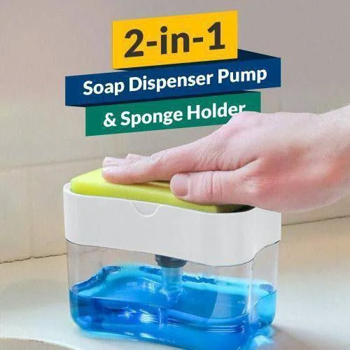 Soap Pump Dispenser with Sponge