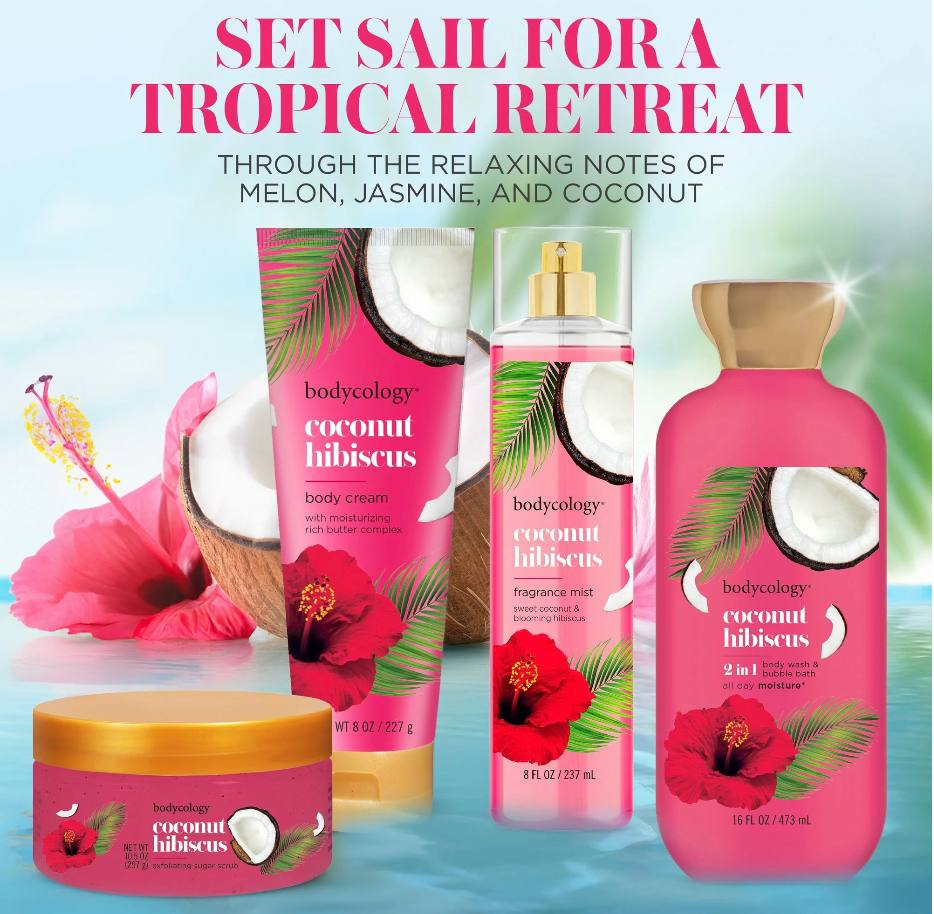 Bodycology Exfoliating Body Scrub Coconut Hibiscus