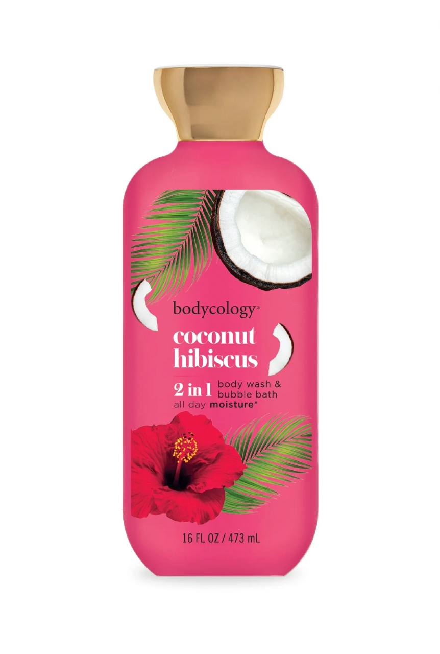 Bodycology Body Wash & Bubble Bath, Coconut Hibiscus