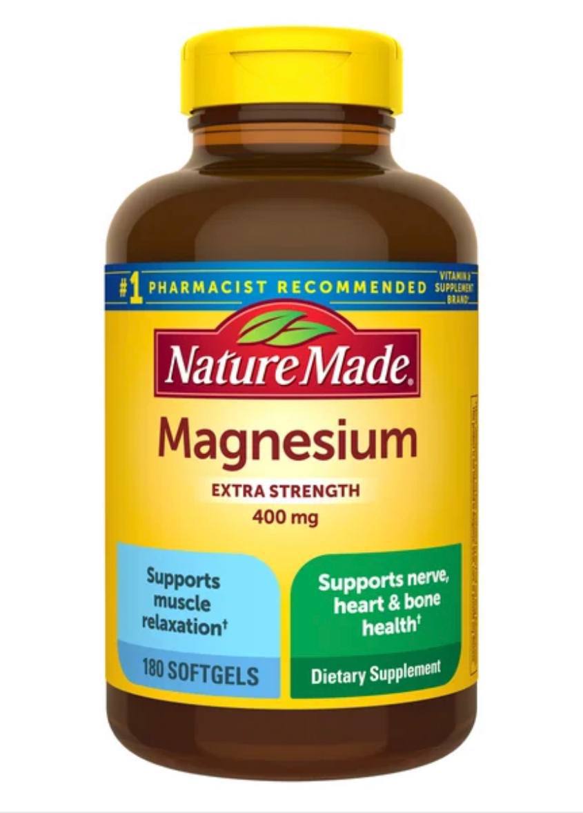 Nature Made Extra Strength Magnesium 400 mg 180 Softgels