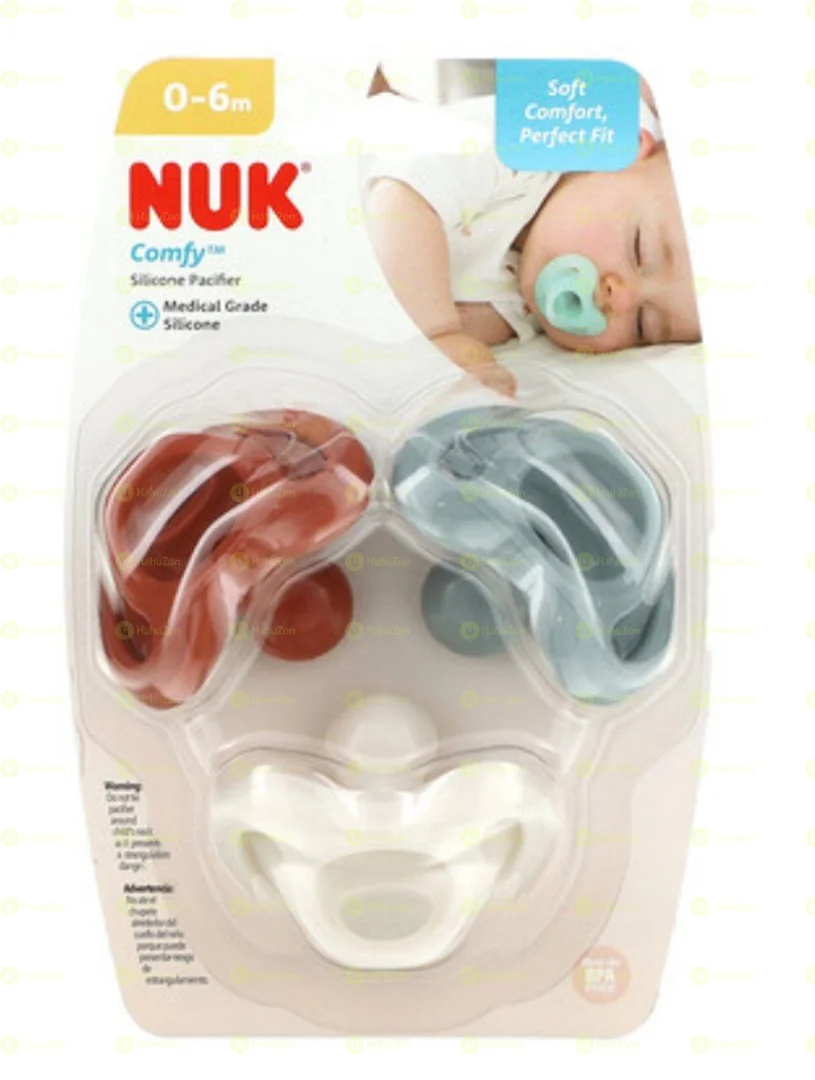 NUK 100% Silicone Comfy Orthodontic Pacifiers