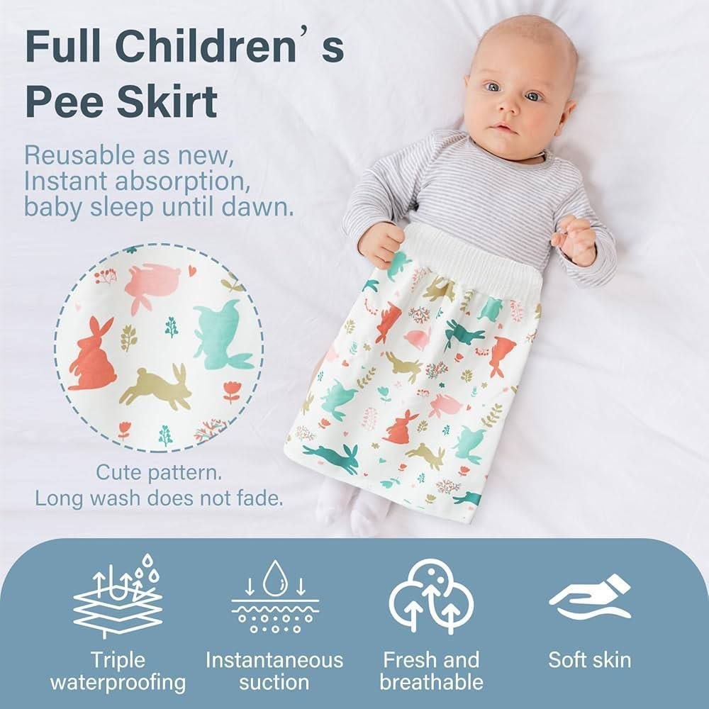 Waterproof Diaper Skirt for Baby Toddler