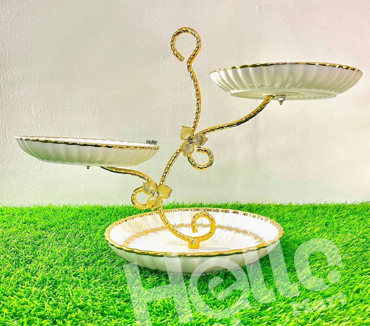 🛒በለ 3 ተደራራቢ ለአትክልት፣ ለፍራፍሬ እና ለመሳሰሉት ማቅረቢያ