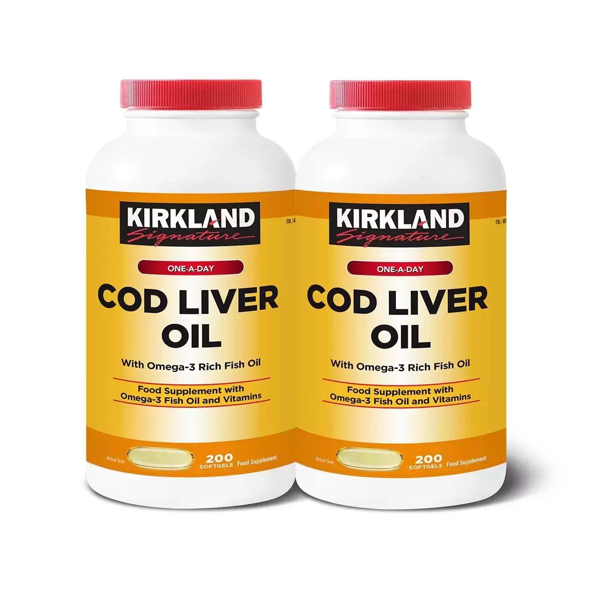 Kirkland Signature Cod Liver Oil + Omega 3