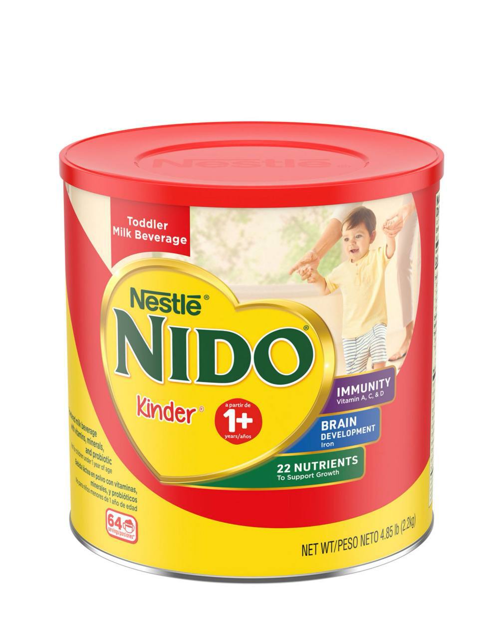 Nestle Nido Kinder 1+, 1-3 Years Toddler Powdered Milk 2.2 kg