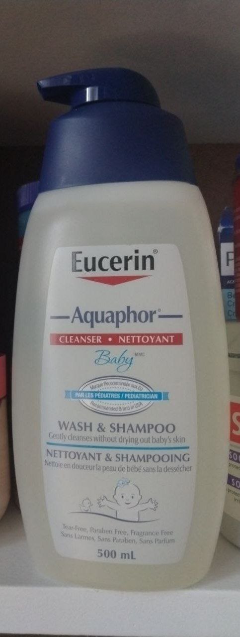 Eucerin Aquaphor Baby Wash and Shampoo