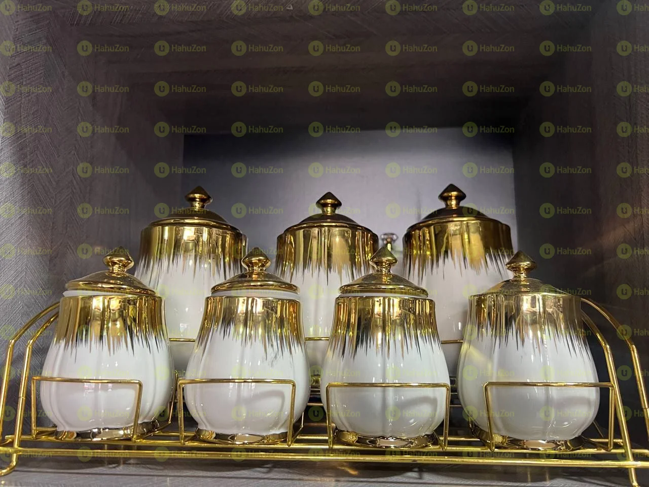 ባለ ስድስት የቅመማቅመም ማቅረቢያ