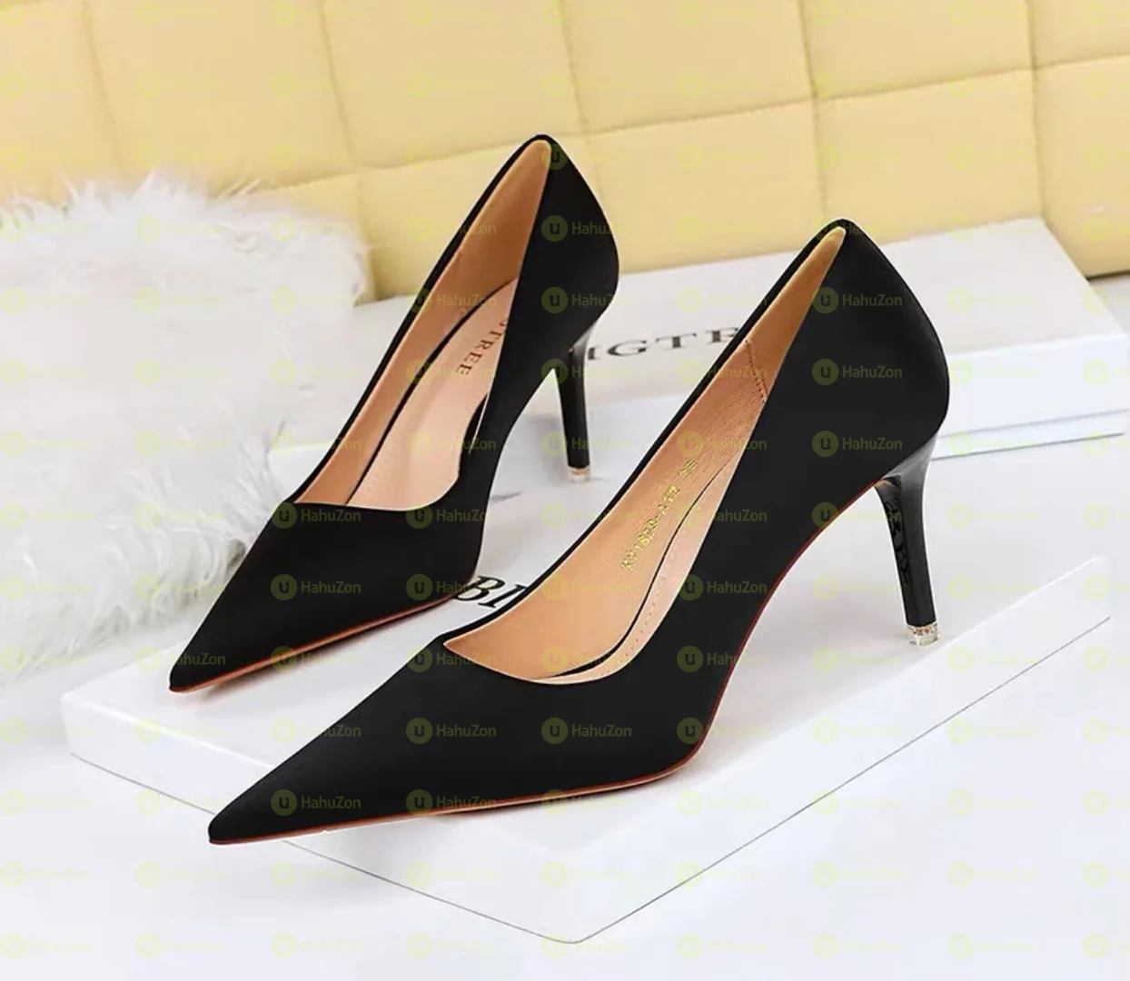 Bigtree Black Heel Shoes