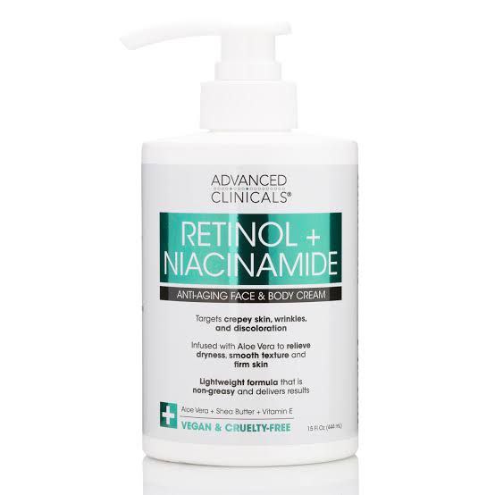 Advanced Clinicals Retinol + Niacinamide Cream