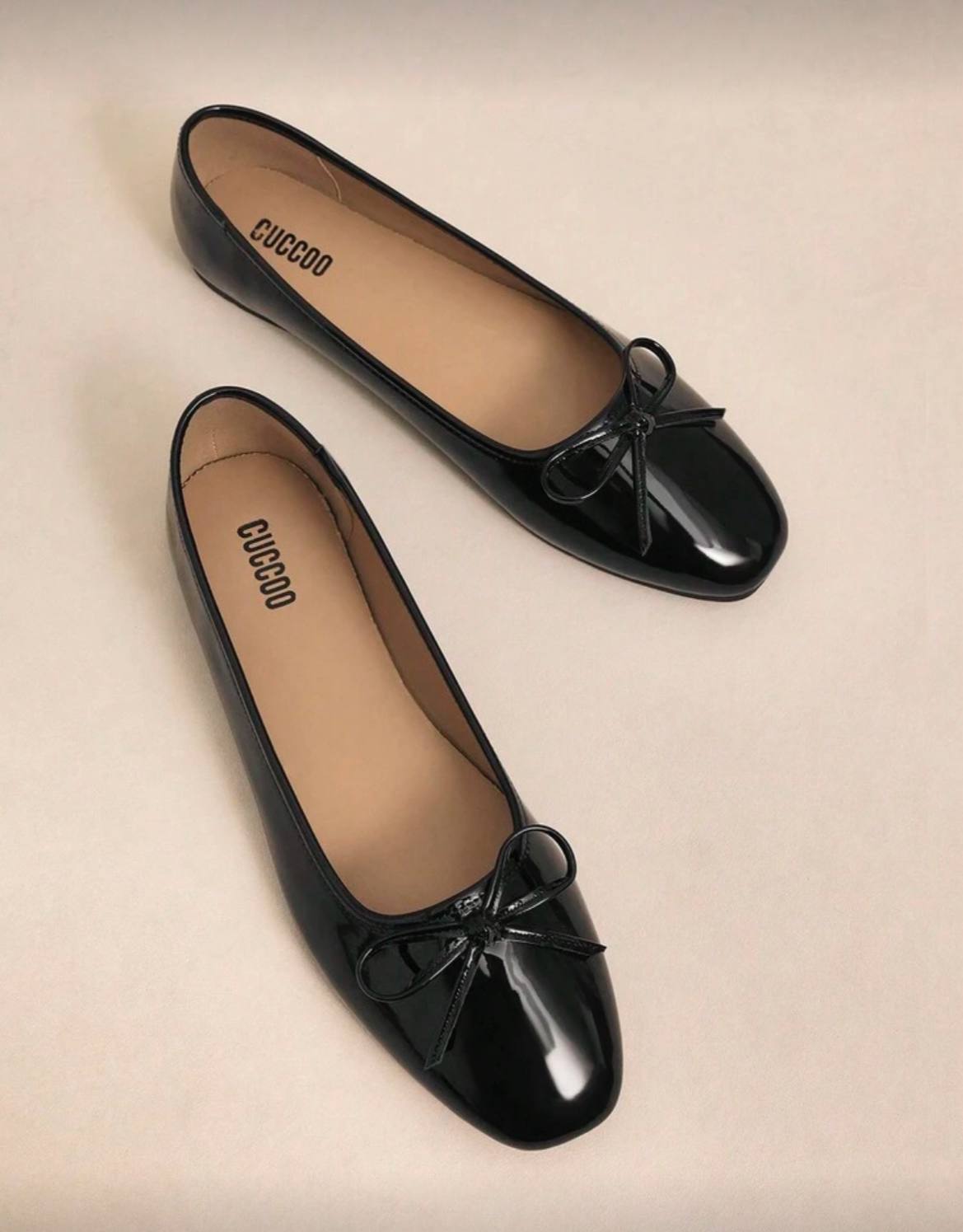 Plain Bow Ballerina Women's Flat