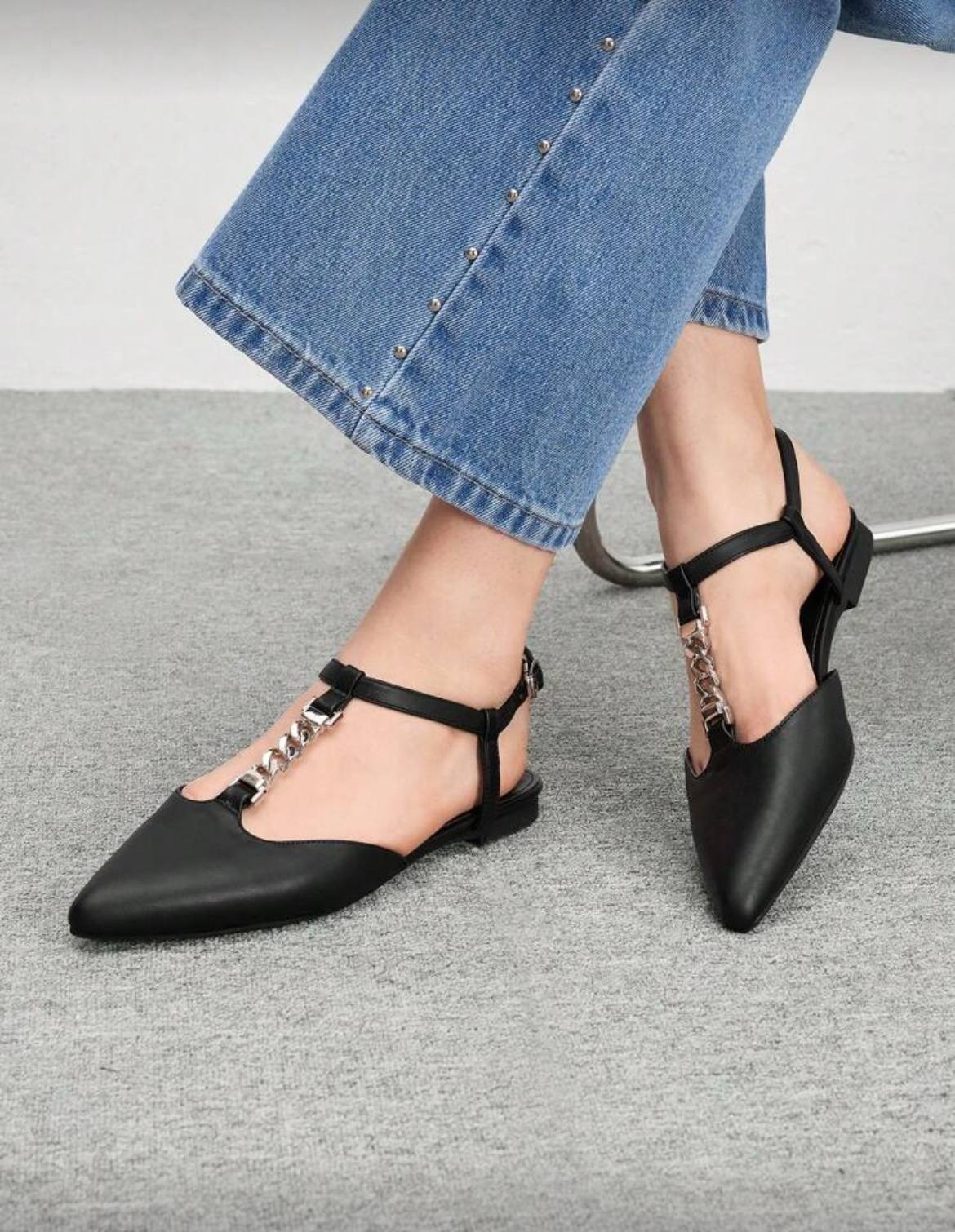 Pointy Toe Sling Back Women's Flat