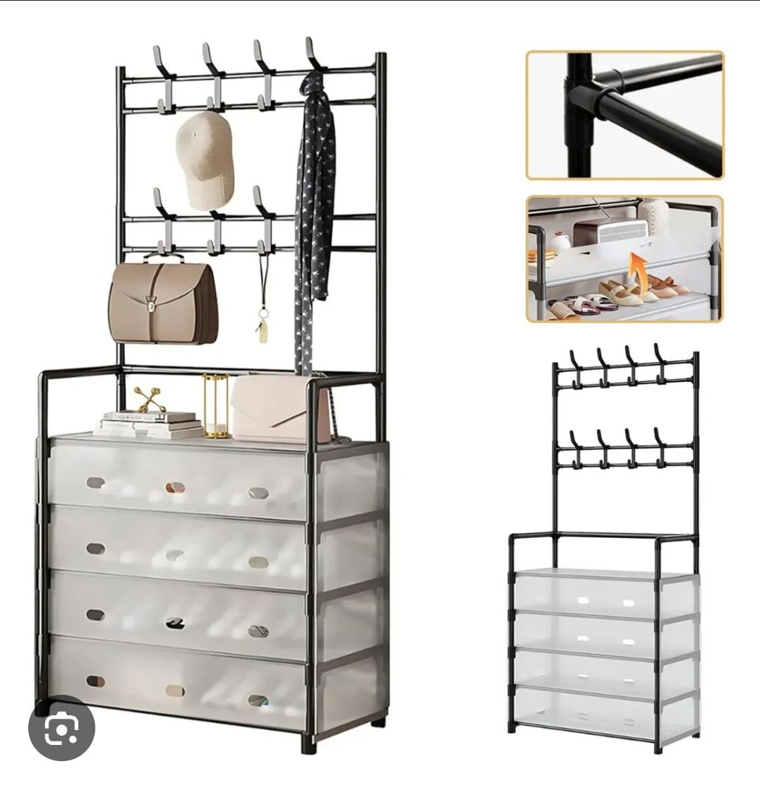 Multifunctional Shoe and Hat Rack