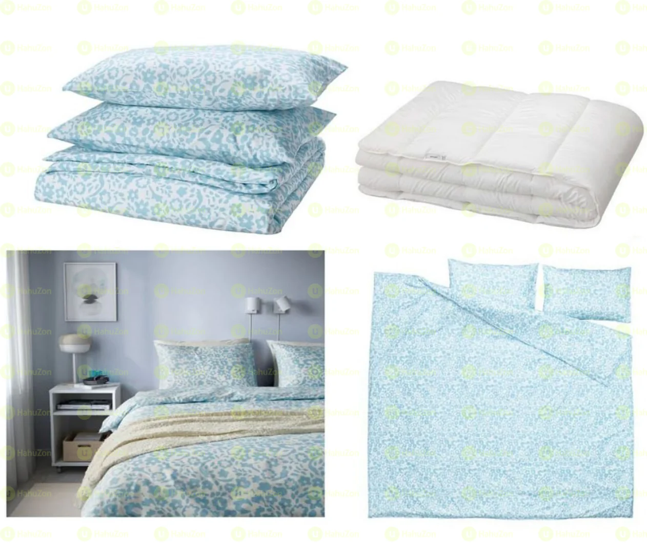 Ikea Cymbalbl blomma Duvet Cover and 2 Pillowcases