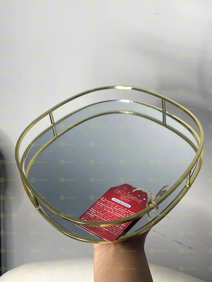 Oval  Round Center Table Tray