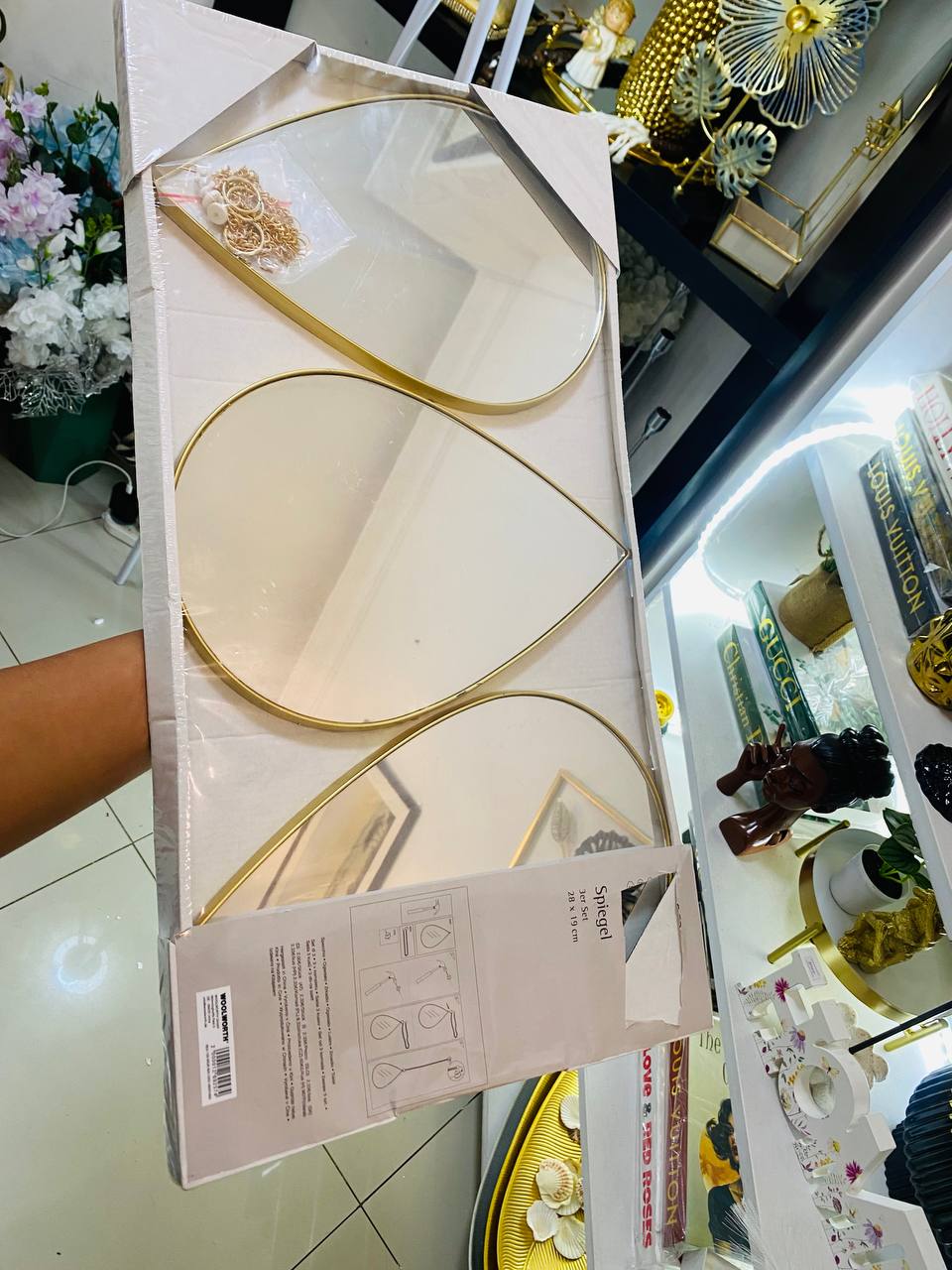 Set of 3 Oval Mirror