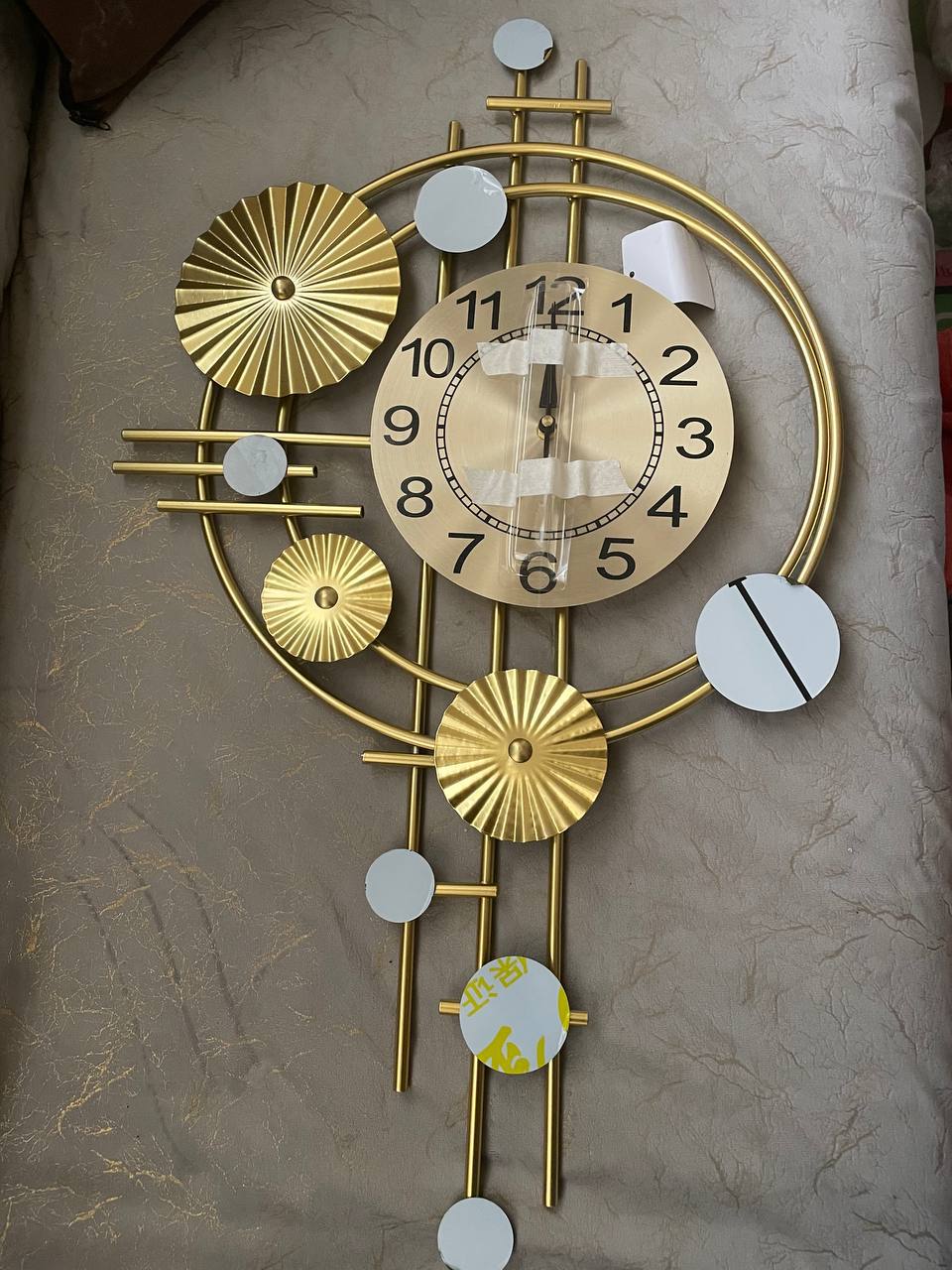 Large Metal Wall Clock for Living Room
