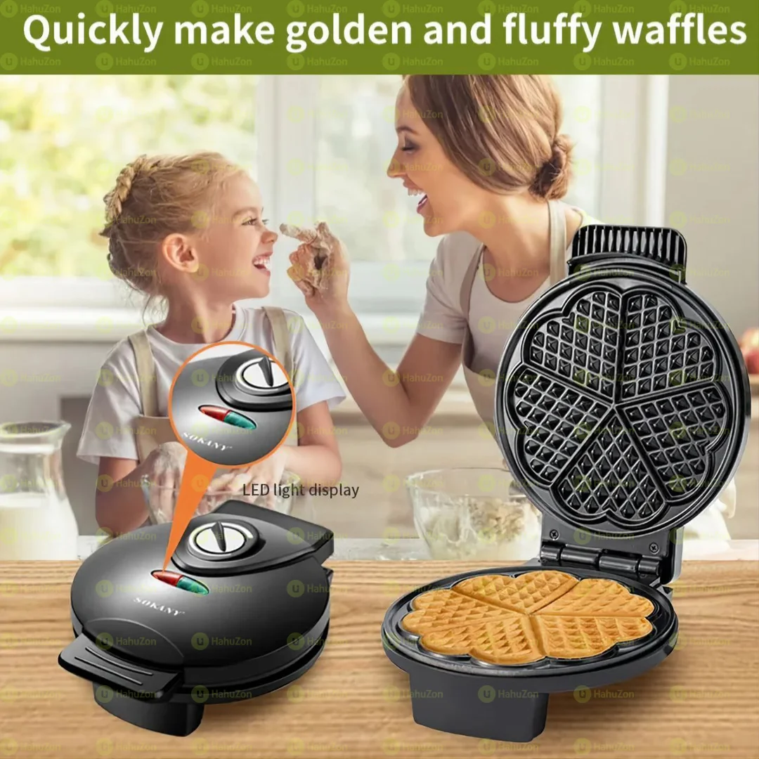 5 Heart Waffle Maker