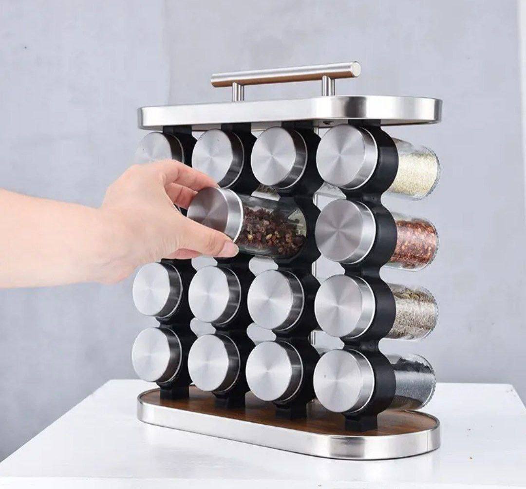 16pcs Spice Rack Set