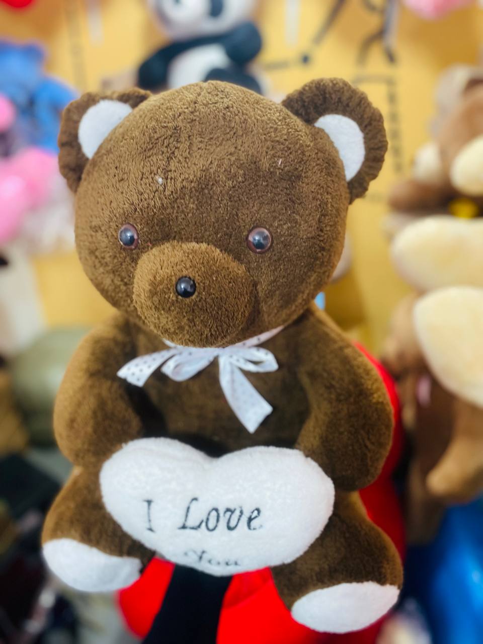 Small Dark Brown I Love You Toy