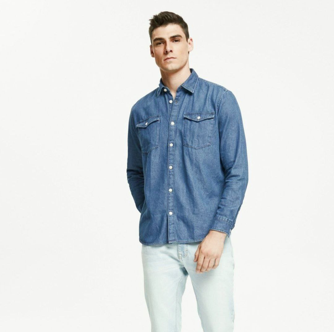 Denim Oversize Men's Shirt