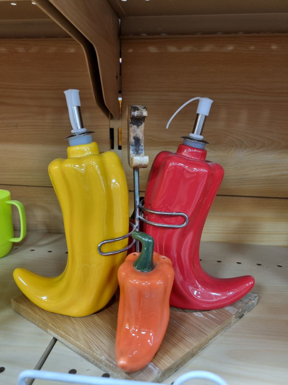 High Quality 4 Pieces Chili Style Condiment Set