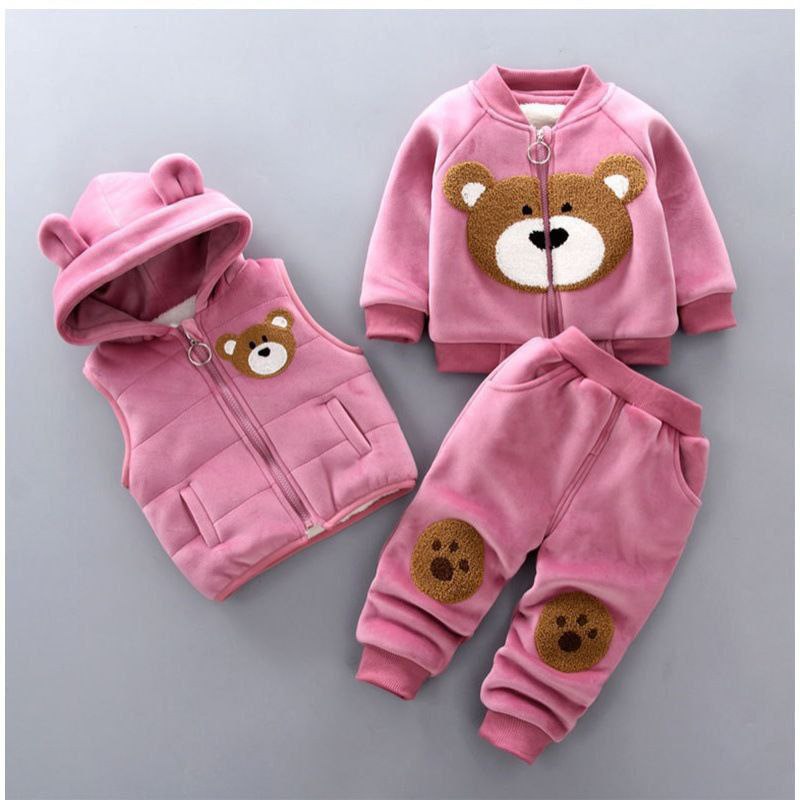 Unisex Warm Jacket Vest and Pant Set