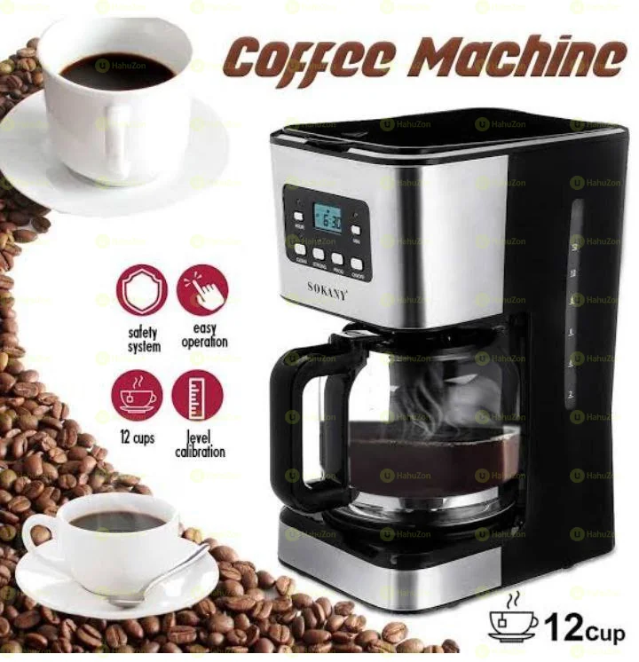 Sokany 12Cups Coffee Maker with Digital Display