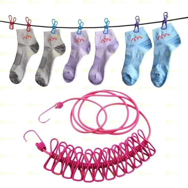 Portable Drying Rack Clips Cloth Hanger