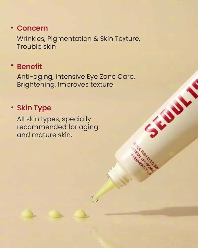 SEOUL 1988 Eye Cream : Retinal Liposome 4% + Fermented Bean