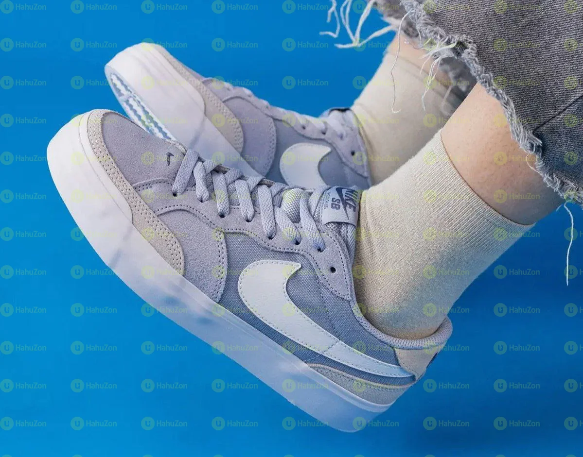 Nike SB Air Pogo Plus Baby Blue White Low Top Women's Shoes