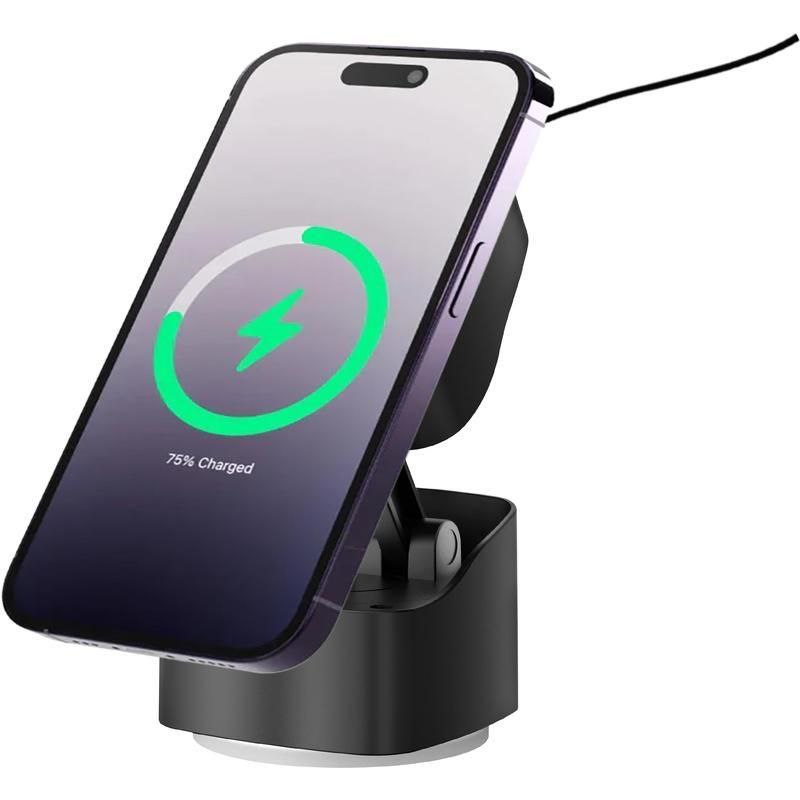VIRTON Magnetic Car Phone Holder and 15W Wireless Charger