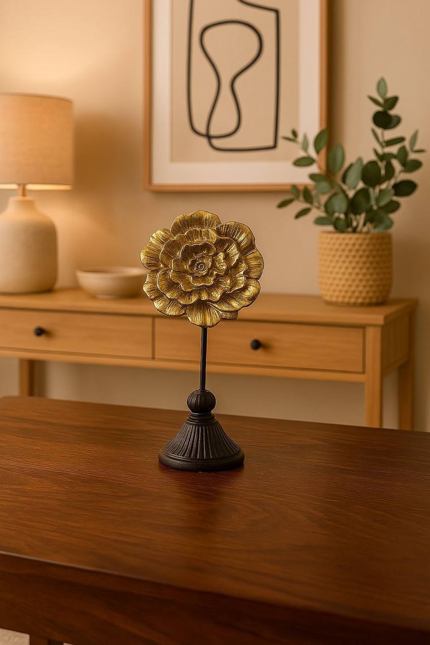 Golden Flower On Stand
