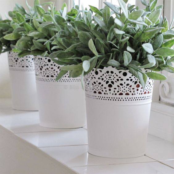 Crown Lace Flower Pot Planter