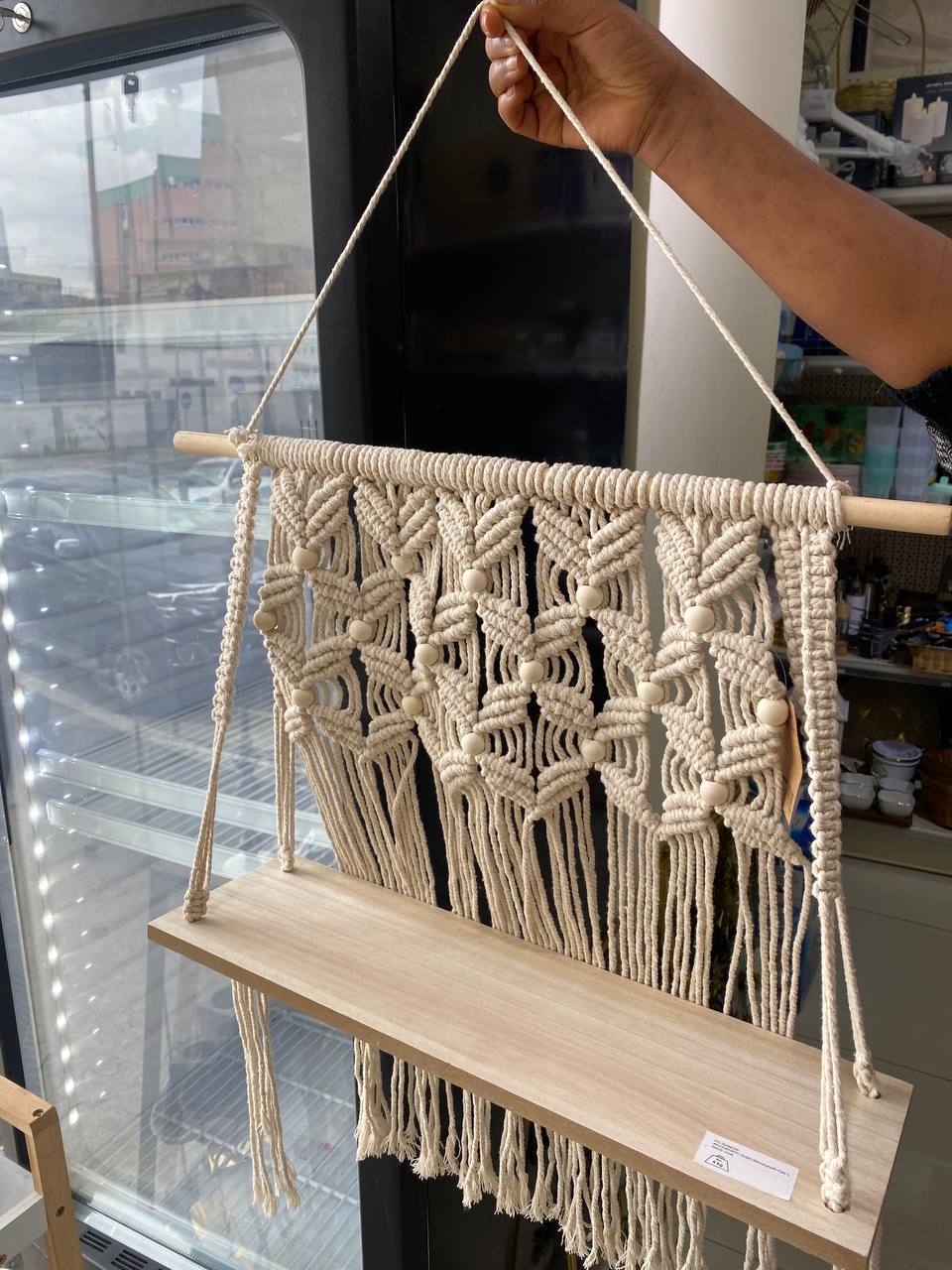 Macrame Shelf Wall Hanging