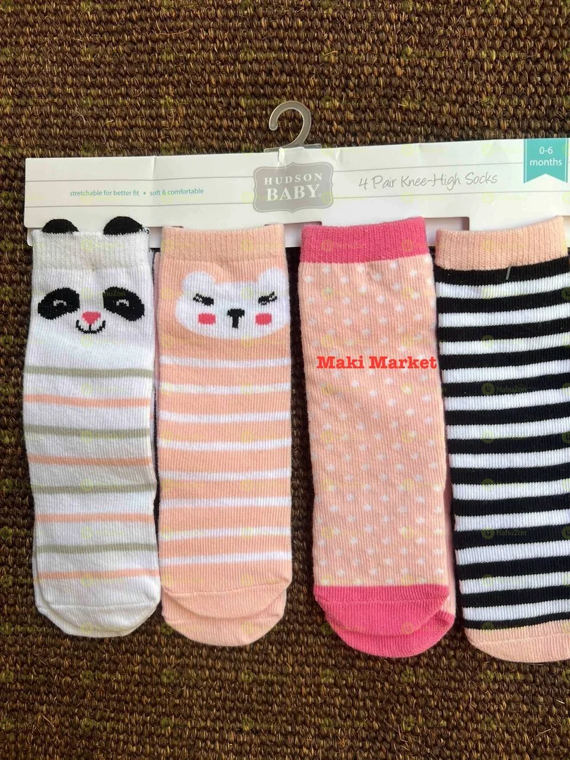 4ፒስ የልጆች ረጅም ካልሲዎች