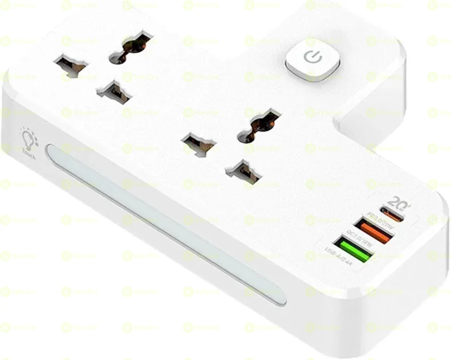 3in1 Power Socket with USB and Type-C