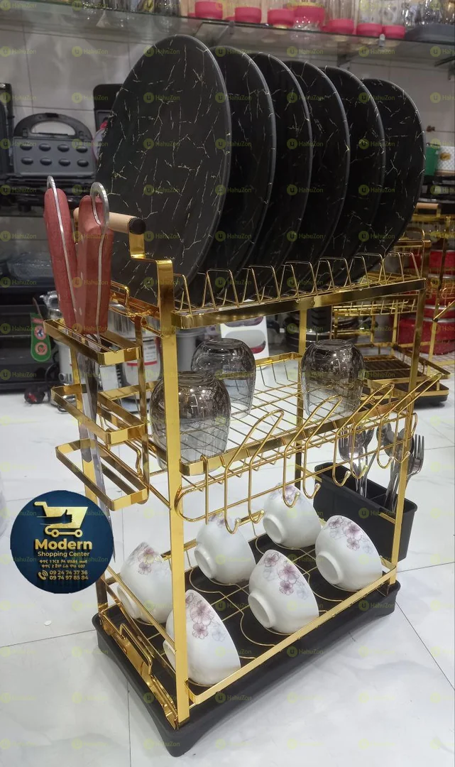 ኦርጂናል የታጠበ እቃ መደርደሪያ